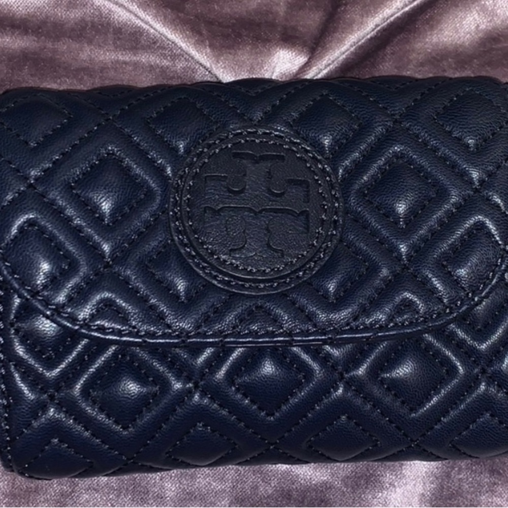 Navy, Tory Burch Mini Bag with Chain Strap - Excellent Used Condition!